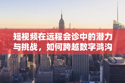 短视频在远程会诊中的潜力与挑战，如何跨越数字鸿沟？