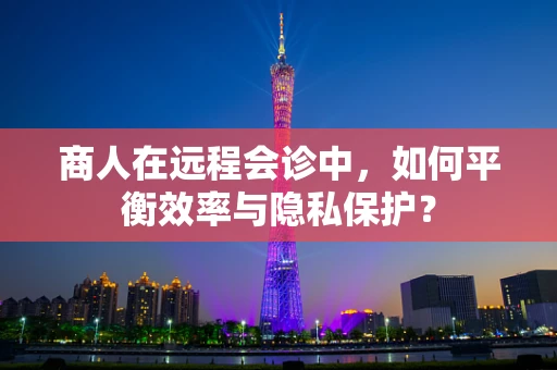 商人在远程会诊中，如何平衡效率与隐私保护？