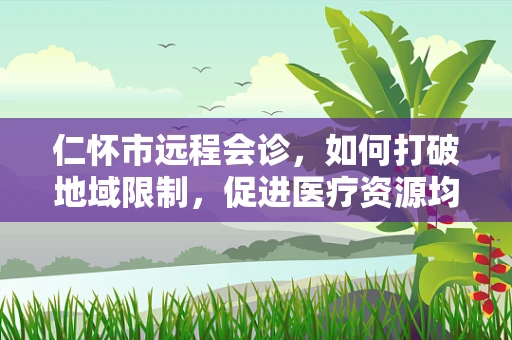 仁怀市远程会诊，如何打破地域限制，促进医疗资源均衡？